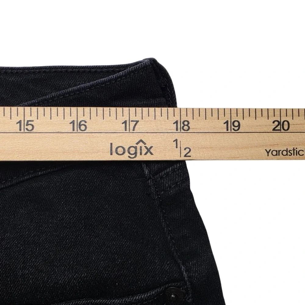 Levi Strauss Signature Mens Straight Fit Black Jeans 36x34 58988-0071